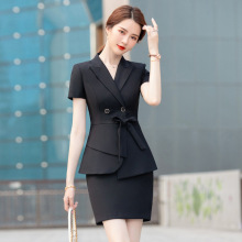 小西装套装女短袖夏季新款时尚工作服气质职业薄款正装套裙GS2850