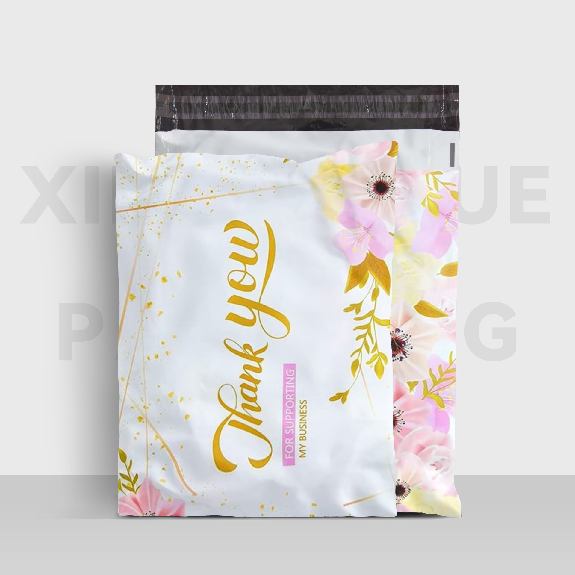 보라색 꽃 25.5*33+4cm [100개/팩]