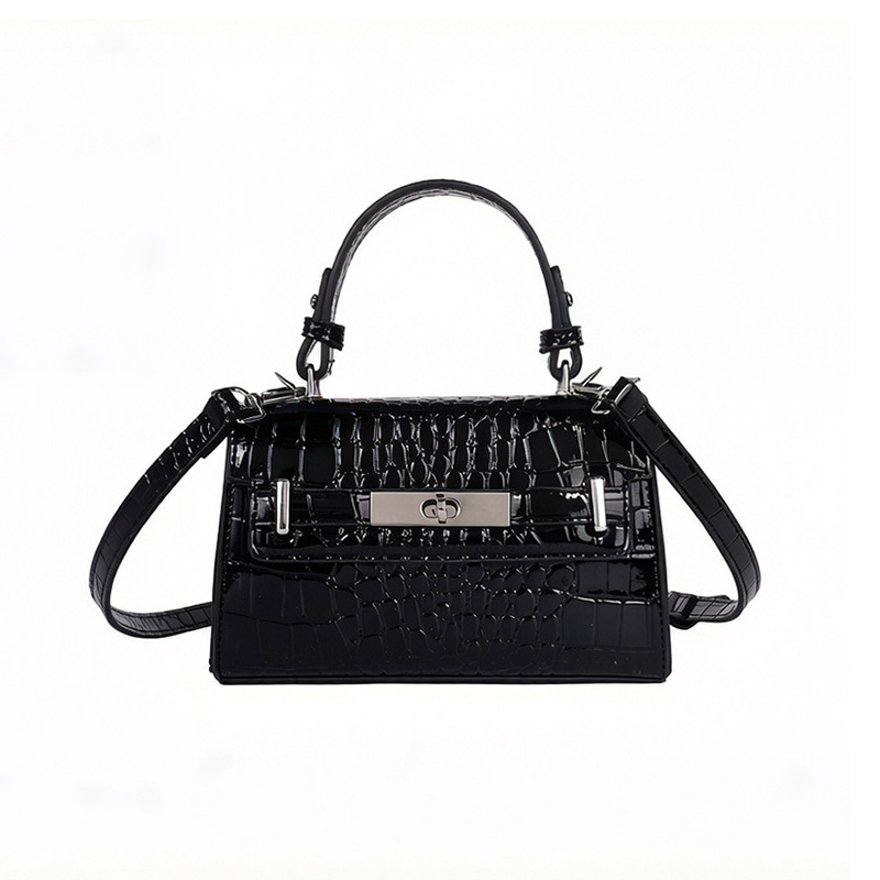 Cross-border 2026 primavera nuevo estilo coreano portátil cocodrilo Kylie bolso cuadrado sensación alta lujo ligero versátil mochila