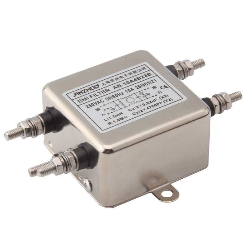 ANZHOU安州 EMI FILTER AN-10A4B23B AN-6A4B23B 10A6A电源滤波器