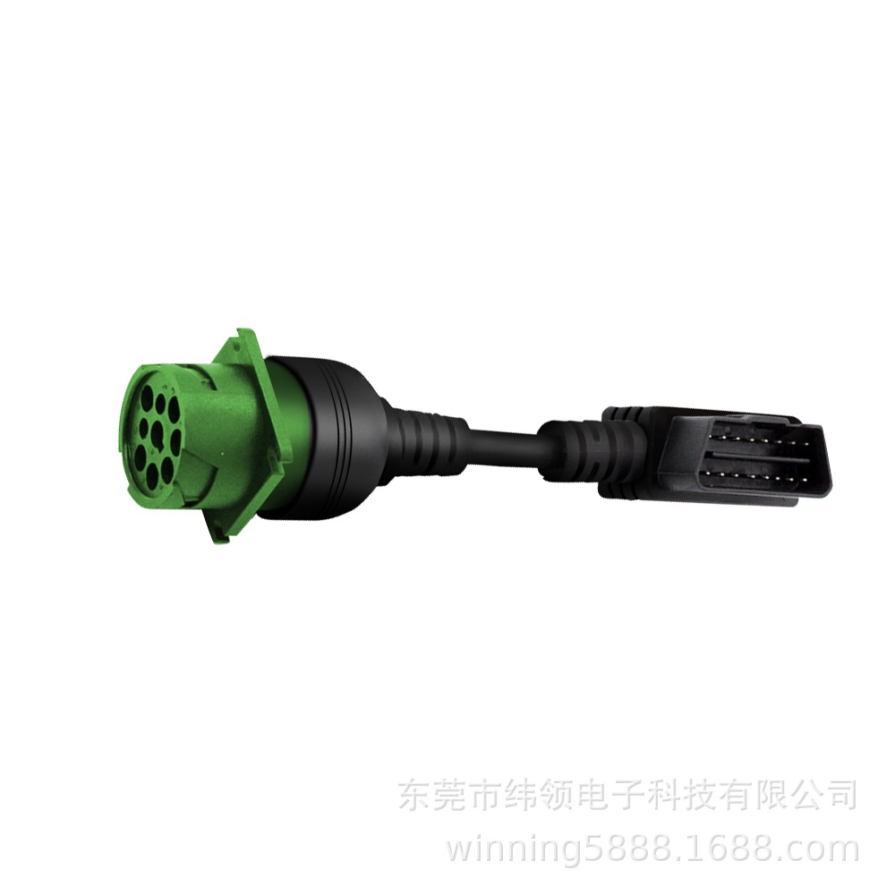 绿色耐久性J 1708电缆6针欧姆敏感绝缘电阻