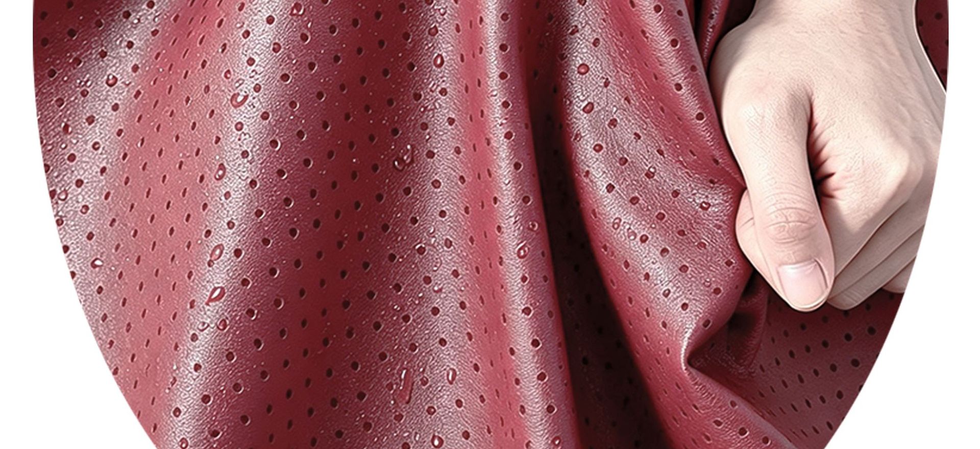 Amazon Car Headrest Premium Anti-Stain Leather Bubble Cotton Car Pillow Breathable Ventilated Car Lumbar Cushion Waist Support