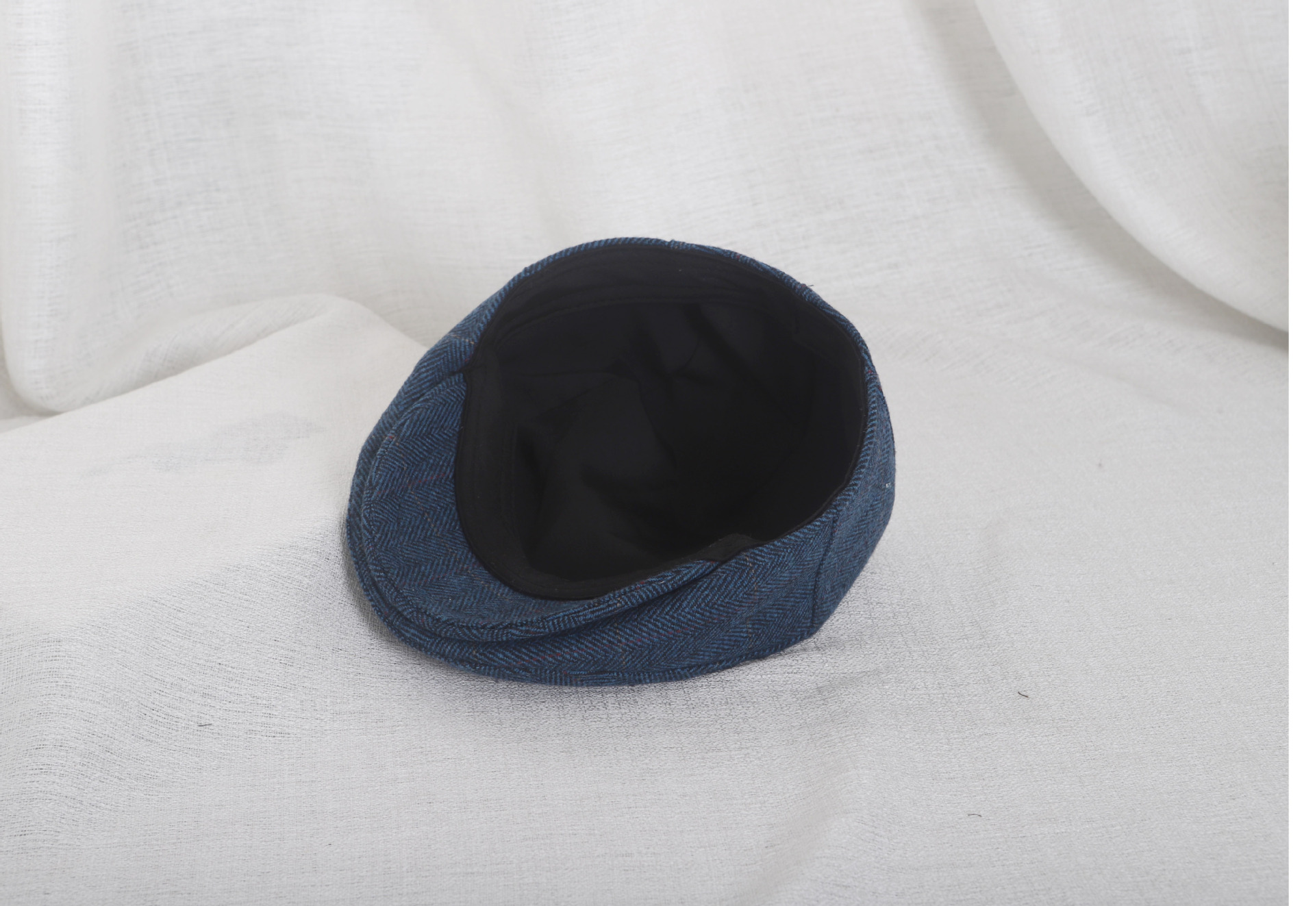 Unisex Newsboy Cap Herringbone Vintage Octagonal Hat For Couples_voghion.com