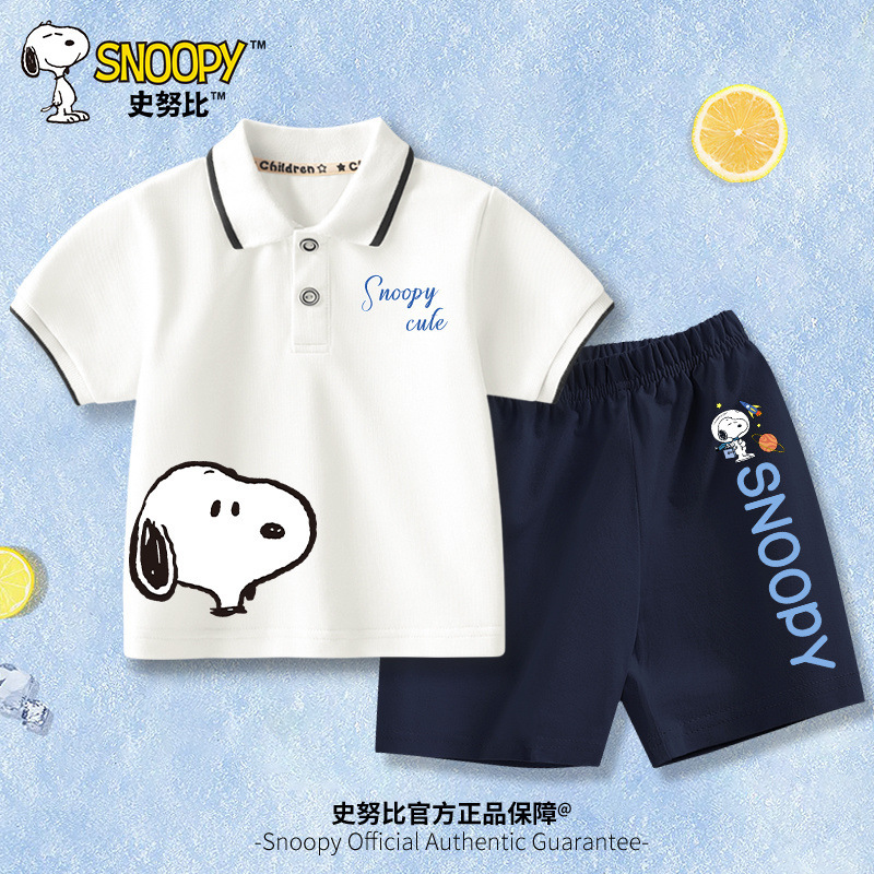 男童POLO衫短裤套装2025年夏季新款儿童洋气两件套宝宝童装
