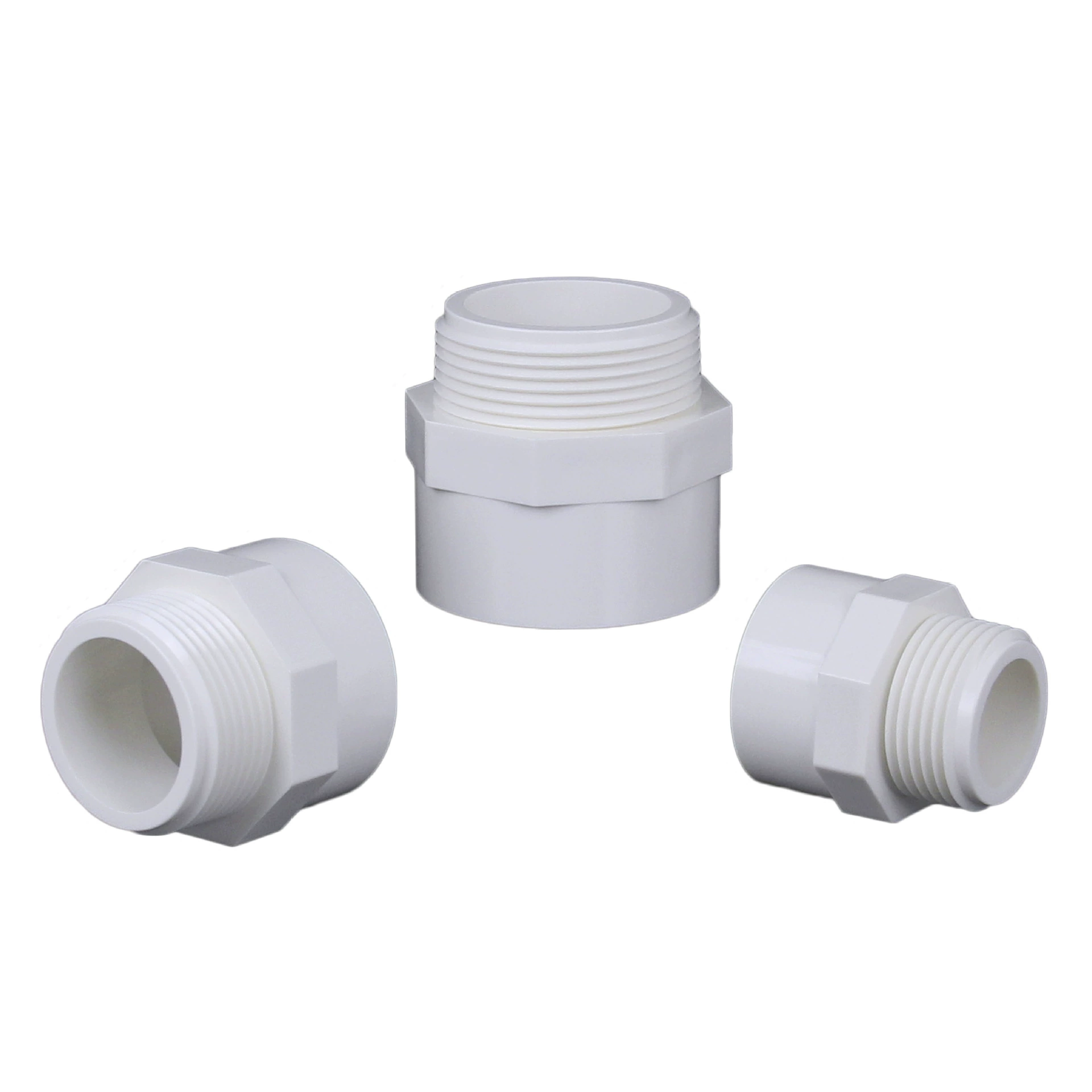 Cross-border Amazon hot-selling American standard SCH40 external wire connector external wire direct plastic external thread connector