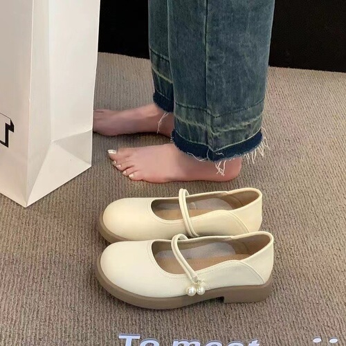 Mary Jane small leather shoes Spring and Summer single shoes 2026 new two-way loafers gentle breeze casual shoes comfortable