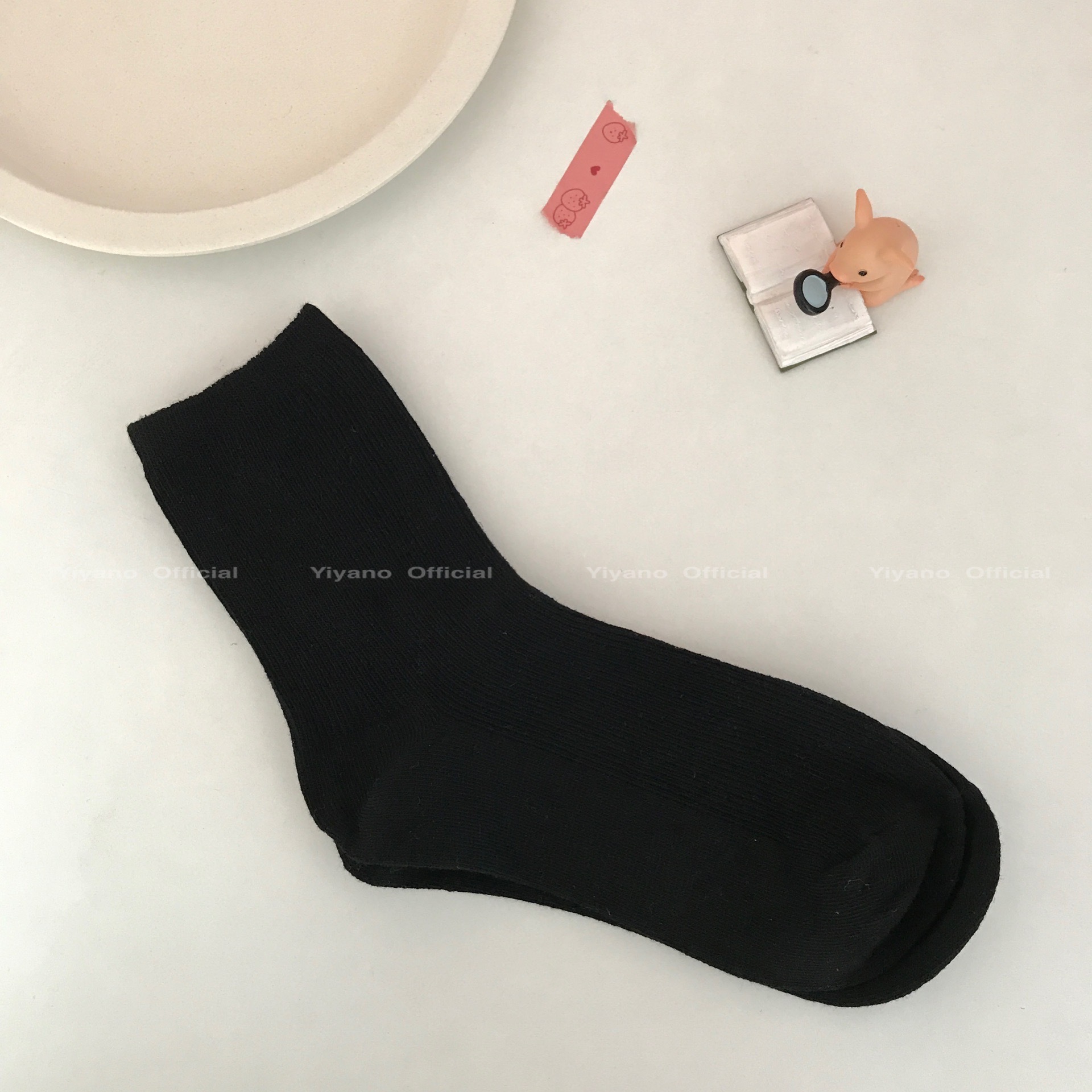 Female Korean candy color socks in tube socks