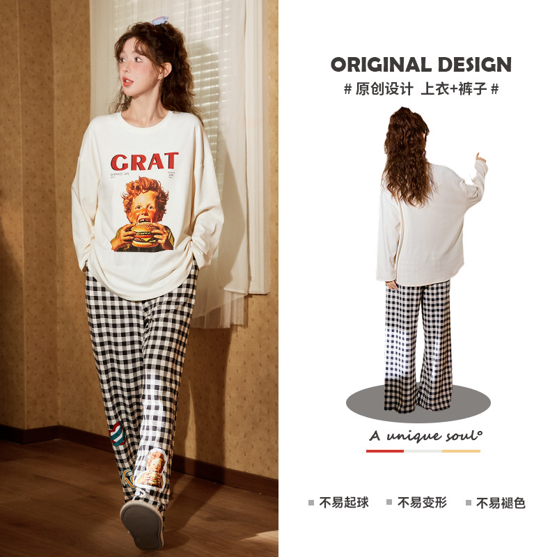 [Beneficios de liquidación] Runma Pijamas Primavera y otoño Mujeres de manga corta Verano Algodón Coral Velvet Hombres Manga larga Seda Pareja Invierno