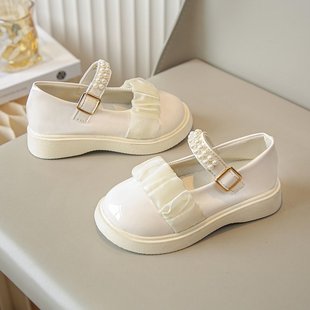 Children's Shoes Black Little Leather Shoes for Girls College Style Single-layer Shoes Autumn Mary Jane Shoes Princess Shoes Women's Shoes