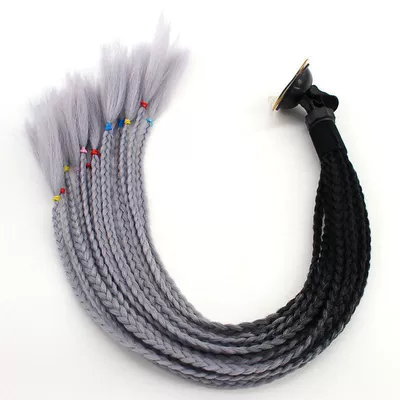 Helmet Decorations Cross-Border Women's Motosiklet dəbilqələri - black-and-gray-gradient-large-suction-cup