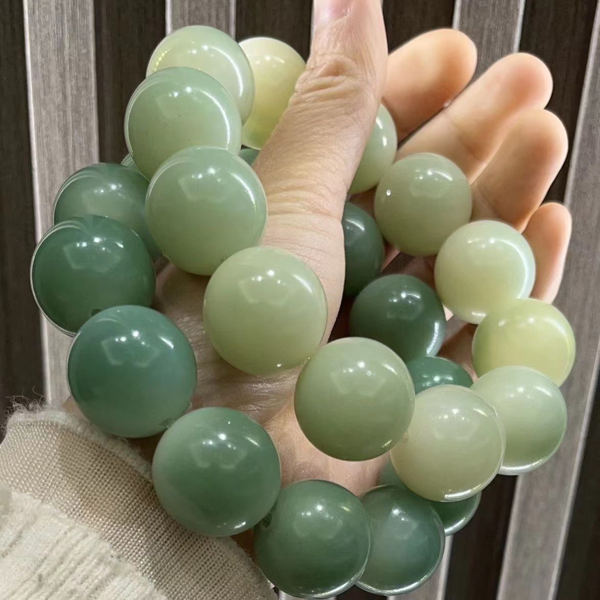 20mm 녹색 구슬 손잡이