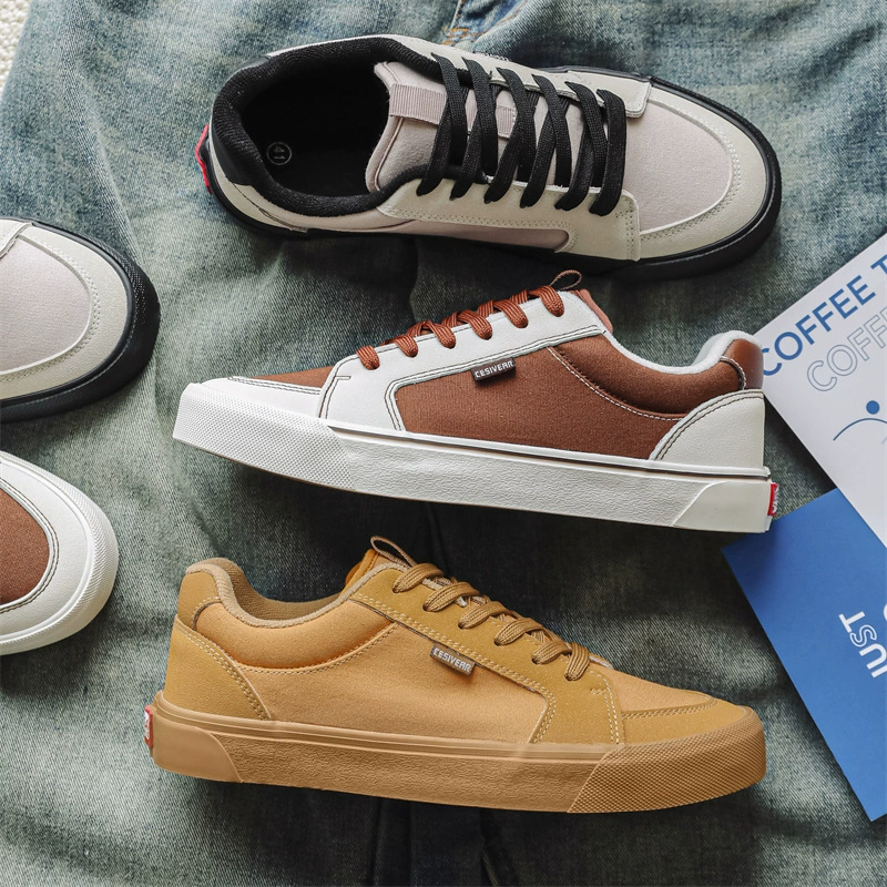 Пара моды повседневные холщовые туфли женские туфли 2025 новый весенний сетчатый красный дышащий низкий уровень мужской повседневной обуви маленькие белые туфли