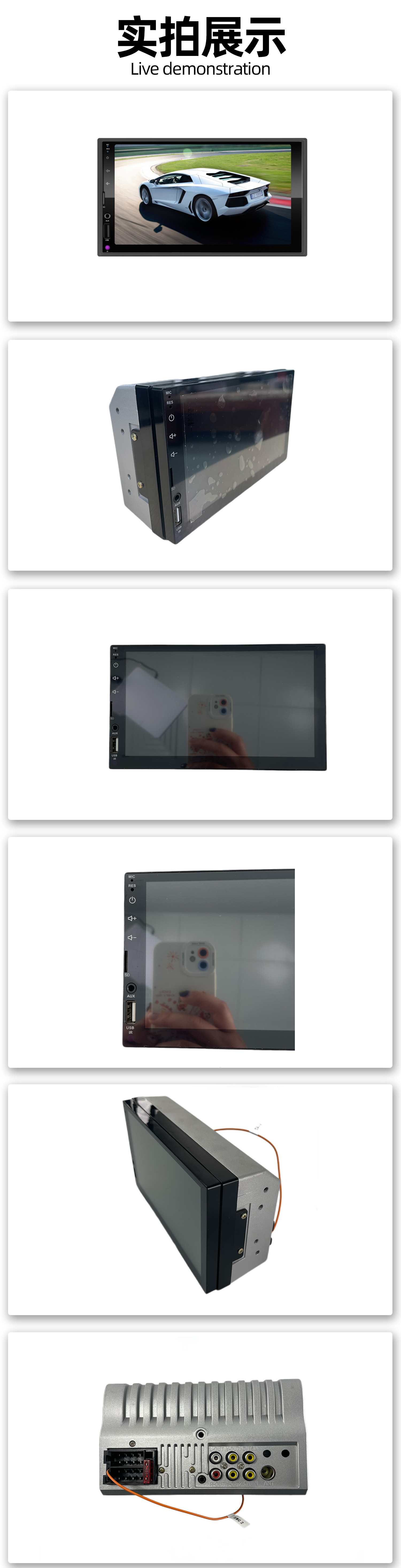 Cross-Border Car Mp5 Player with Wireless Carplay Connectivity, Bluetooth, Radio, and Multimedia Video Functions
