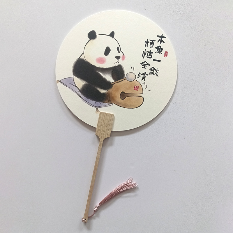 Nuevo abanico de grupo en blanco al por mayor para puestos escénicos, abanico de pintura, abanico de pintura pintada a mano de bricolaje, abanico de grupo de papel de arroz de caligrafía de estilo chino