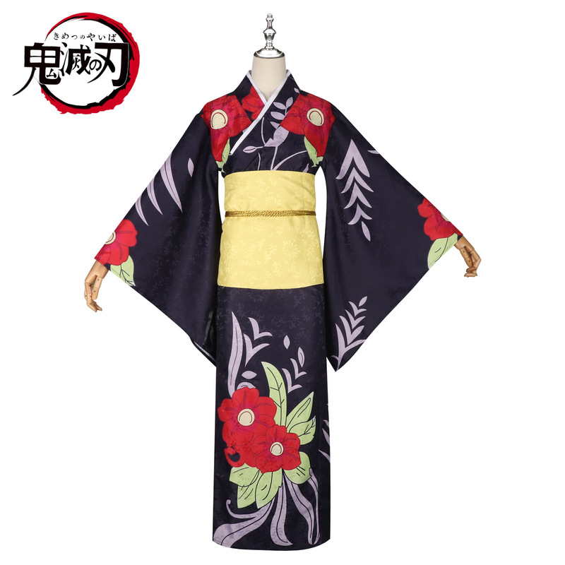 鬼灭之刃cos服鬼医白日魔香 珠世扮演服cosplay动漫角色和服表演|undefined
