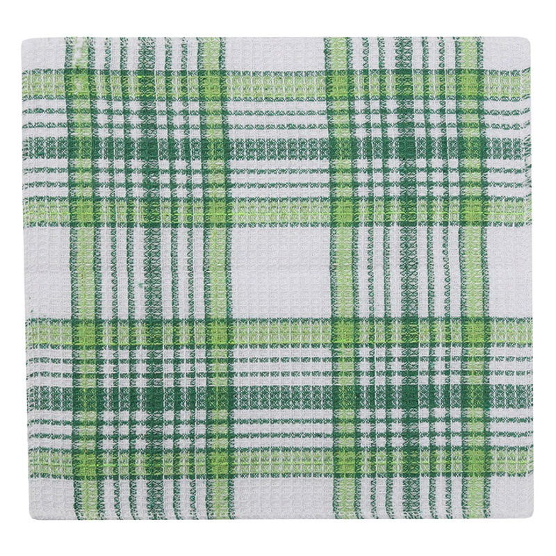 Cross-border Amazon double-sided dishwashing cloth kitchen supplies housekeeping housekeeping cleaning cloth lint-free check cleaning cloth