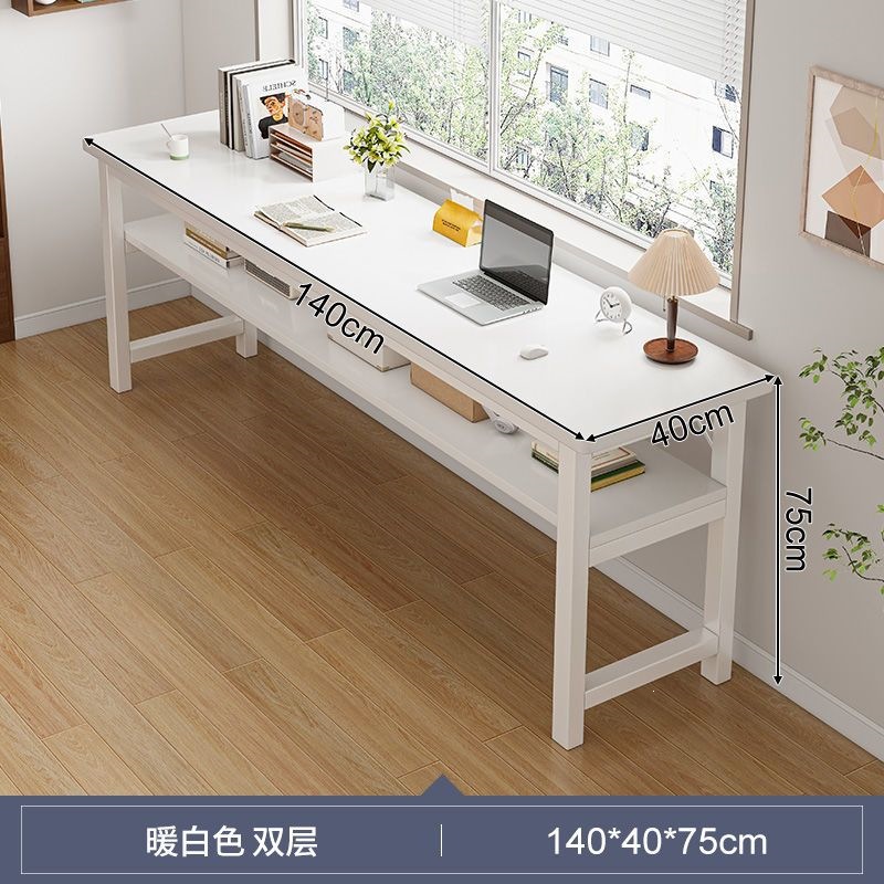 Mesa Mesa de estudio de estudiantes Mesa de dormitorio Mesa de alquiler de casa contra la pared Mesa de cama extrema estrecha Mesa de computadora simple image 24