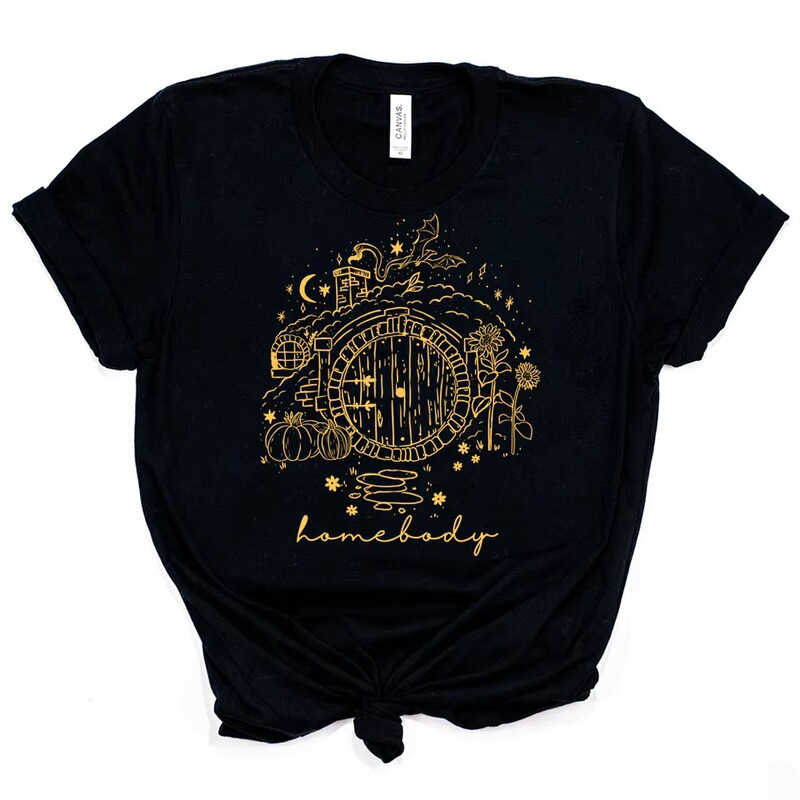The Lord of the Rings T-shirt, vintage home shirt, Shire wizard shirt, Second Breakfast House T-shirt, fashionable short sleeve The Lord of the Rings T-shirt, vintage home shirt, Shire wizard shirt, Second Breakfast House T-shirt, fashionable short sleeve