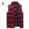 Burgundy-white label