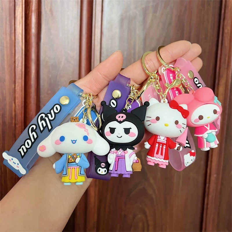 Креативный брелок в китайском стиле Sanrio, милый национальный стиль, Kulomi Melody, брелок с большим ушком собака