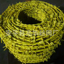 普通拧刺丝 刺绳 铁蒺藜 正反拧刺绳 单根包塑刺绳 钢丝刺丝