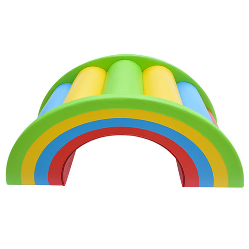 Children's physical fitness soft rainbow bridge kindergarten sensory training equipment crawling and tunnel training children's rainbow bridge