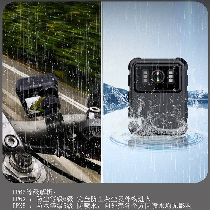 外贸新品wifi执法记录仪 2K高清摩托车防水运动摄像机背夹便捷DVR