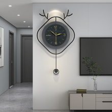 现代简约客厅装饰挂钟餐厅时尚创意家用时钟挂墙2023新款静音钟表