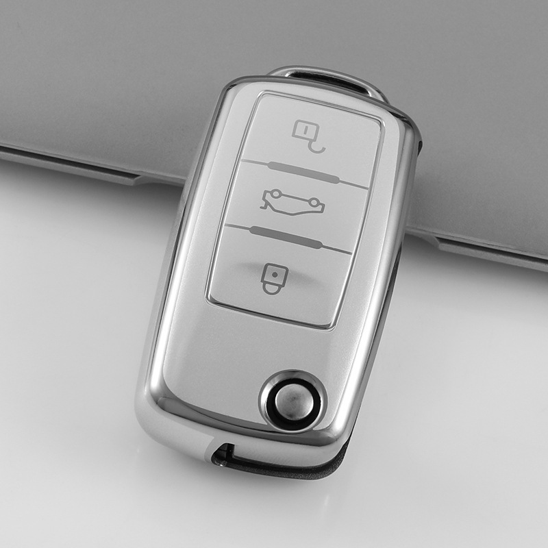 Suitable for Volkswagen Key Set Sagitar Santana New Lavida Touguan Car Lingdu Jetta Bora Polo Case Buckle Bag for Women