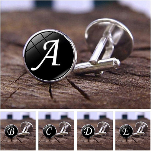 26 English words time gemstone cufflinks men's fashion French shirt buttons cuffs cuffs accessories wholesale