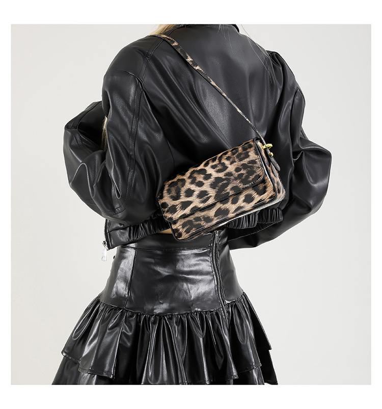 The 2024 new Korean-style fashionable leopard print individual women's single-shoulder crossbody underarm bag is now available. This year, simplicity is in vogue undefined