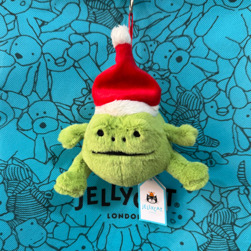 Christmas frog pendant