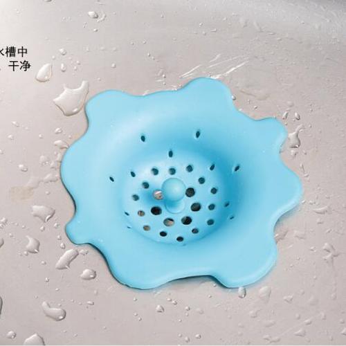A1738 Silicone Shower Drain Drainage Waterway Hair Filter Drain Cover