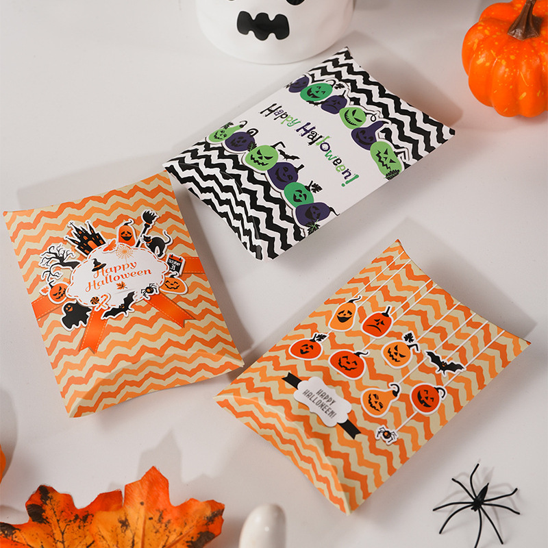 国境を越えた新しいハロウィーンパーティー子供の日キャンディビスケット包装紙箱小さなビデオギフトスナック包装|undefined