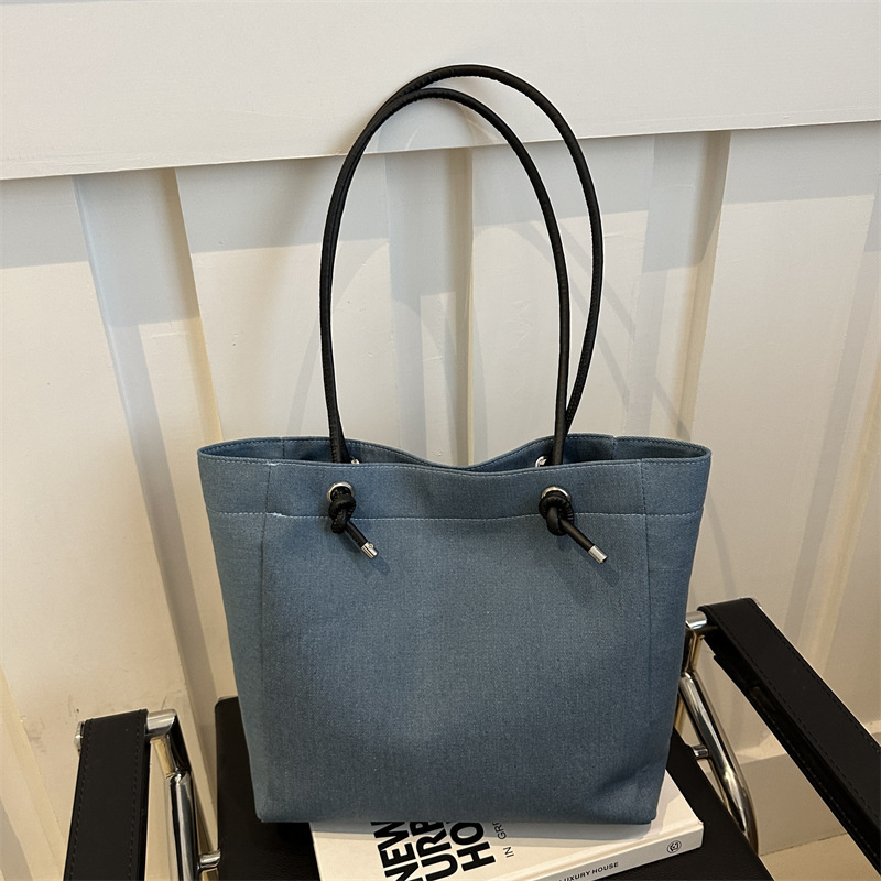 2024 otoño nuevo estilo simple de moda de gran capacidad bolso de hombro de moda ocio de viaje literario de gran capacidad bolsa