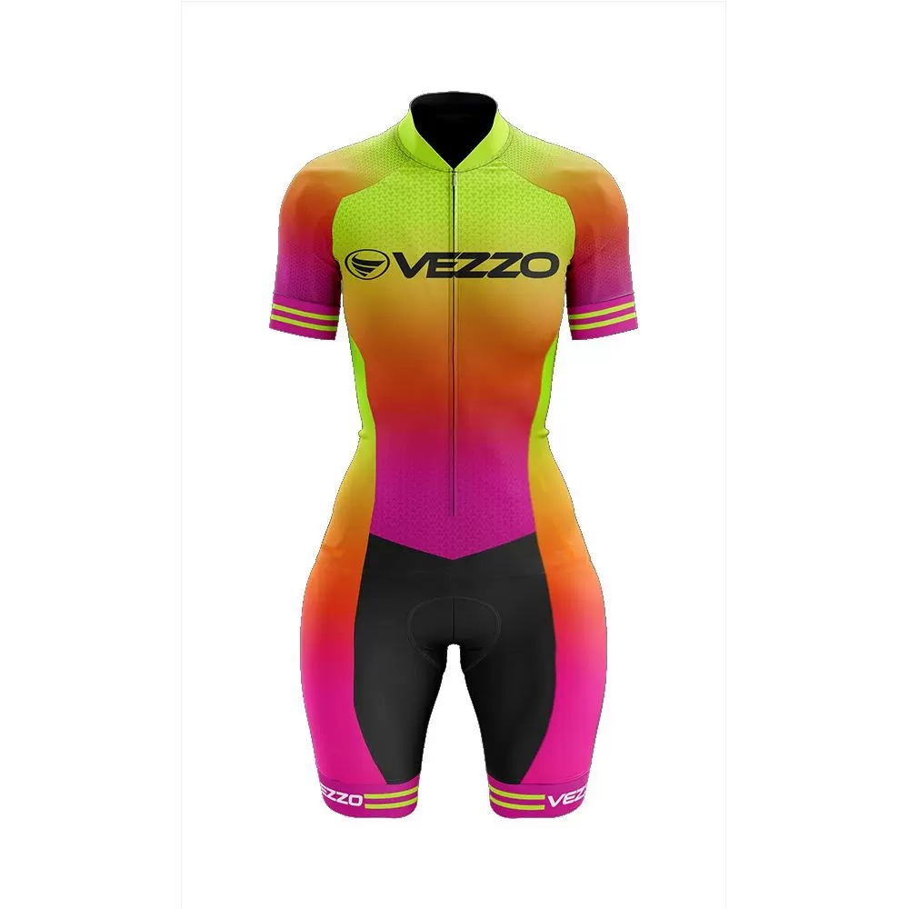 速卖通亚马逊骑行服铁人三项连体服紧身衣女款短袖公路骑行服批发