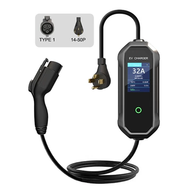 Type1 American Standard Charging Pile 7.68Kw Tesla Wenjie New Energy Vehicle Portable Charging Gun Charging Pile (Elektrikli avtomobil şarj stansiyaları) - 16ft-5m-standard-version-type1-american-standard-single-phase-32a-768kw