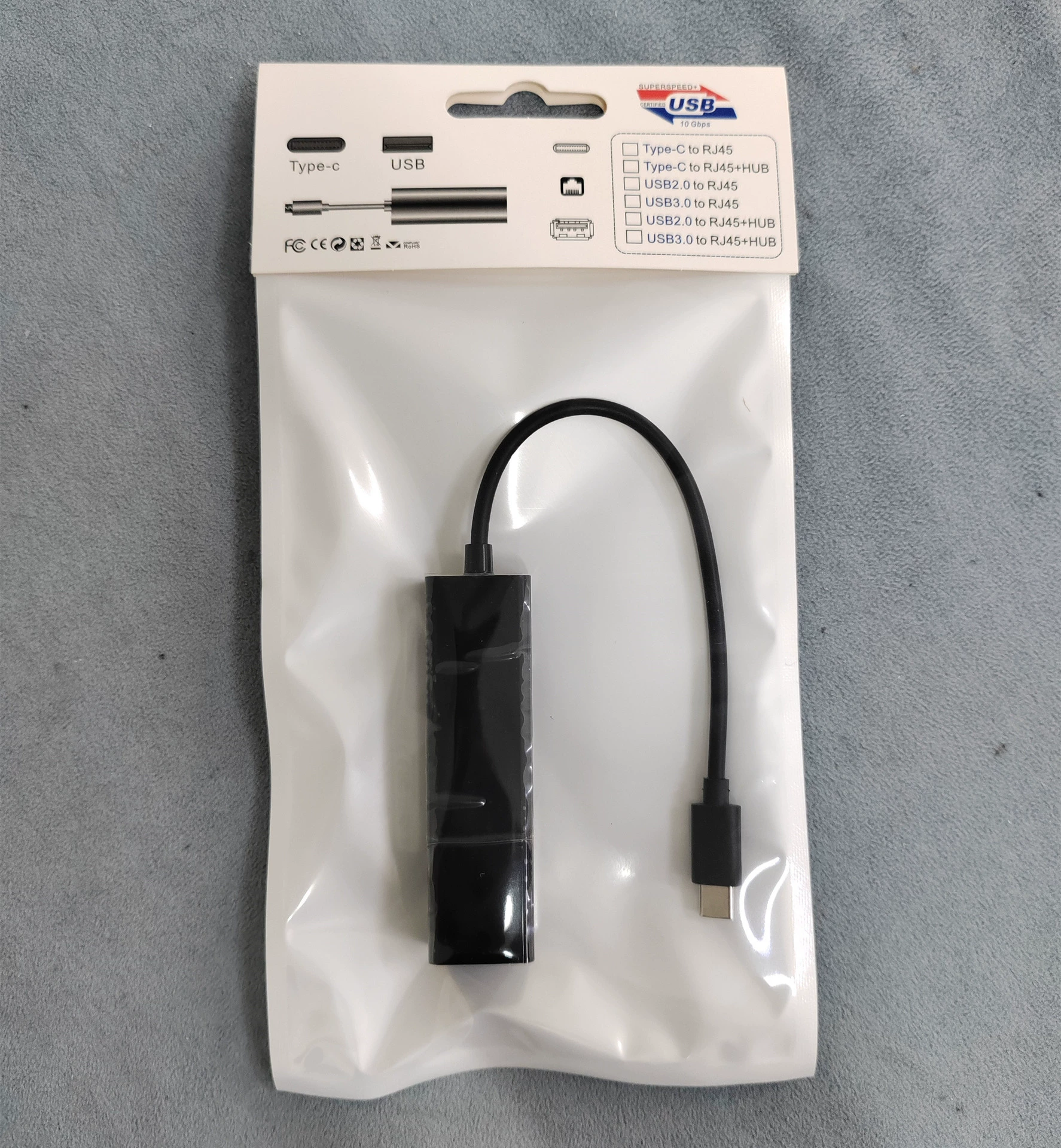 USB 100M.com карта RJ45+Hub USB2.0 сетевой карт-хаб тип-C 100M.com порт USB-C_TO_HUB