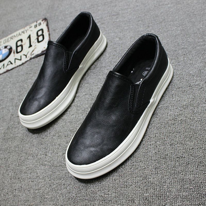 2025 New Men's Slip-On Casual Leather Shoes Versatile Trendy Slip-On Thick-Soled Sneakers Men's Loafers 2025 New Men's Slip-On Casual Leather Shoes Versatile Trendy Slip-On Thick-Soled Sneakers Men's Loafers