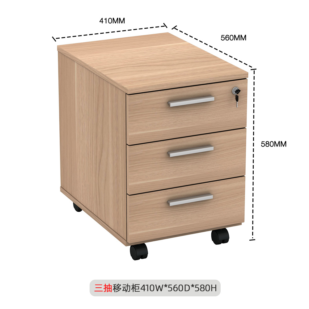 Mesa de jefe simple Mesa de presidente Mesa de gerente Mesa de trabajo gruesa Mesa de oficina de fábrica transfronteriza Mesa de oficina individual con gabinete móvil