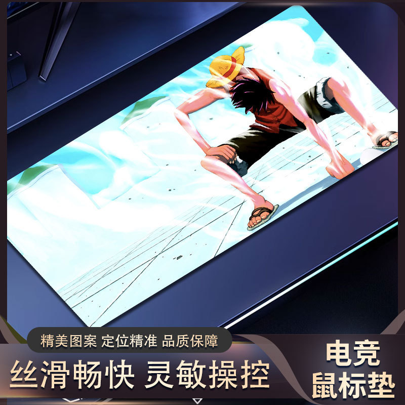 One Piece Mouse Pad Ace Luffy Anime Game Esports Boys Student School Dormitory Desk Mat Anime Peripheral