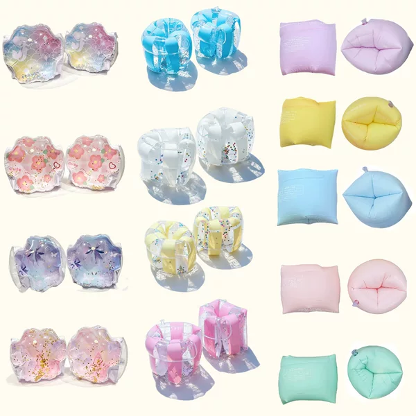 Source manufacturers children swimming thickened double airbag arm ring safety children inflatable floating drum swimming ring wholesale