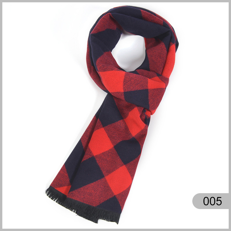 Sciarpa uomo in cotone calda antivento stile casual versatile_voghion.com