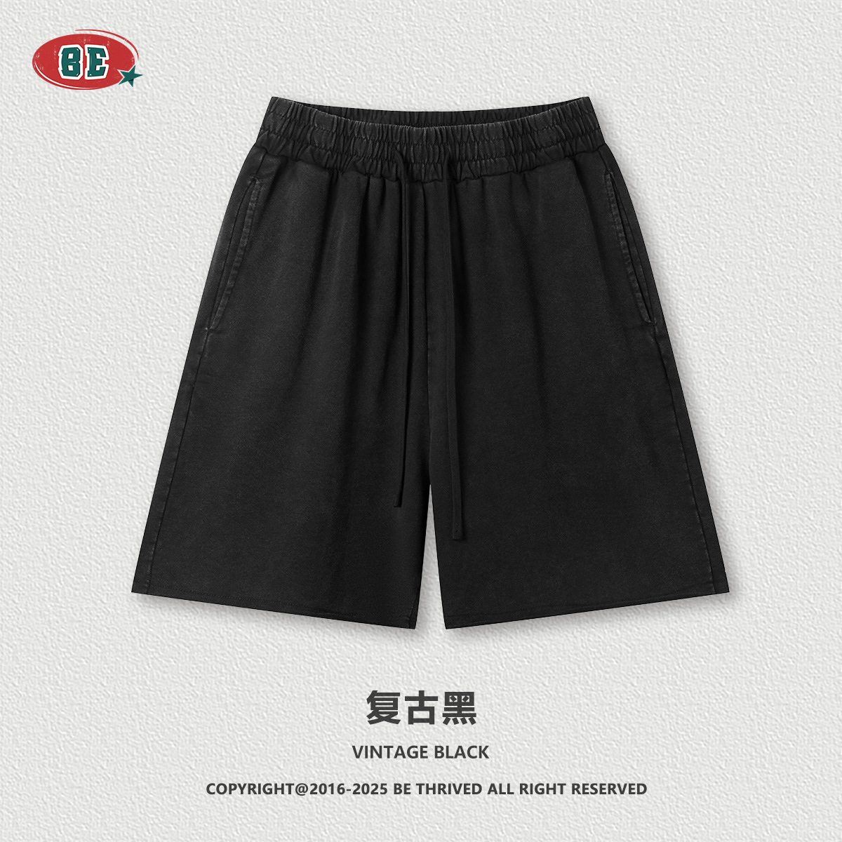 Be Hombres| 2025 verano americano retro transfronterizo flocos de nieve doblados pantalones cortos de mangas cortas de dos piezas con camisetas pesadas para hombres