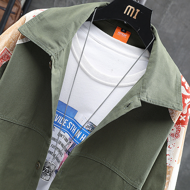 Men's Clothing casual jacket trend youth double sided thin top coat _voghion.com