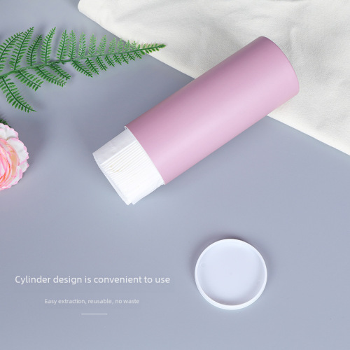 Morandi color cylindrical tissue paper advertisement paper towel logo car cylindrical paper car-mounted tissue paper with label for wholesale
