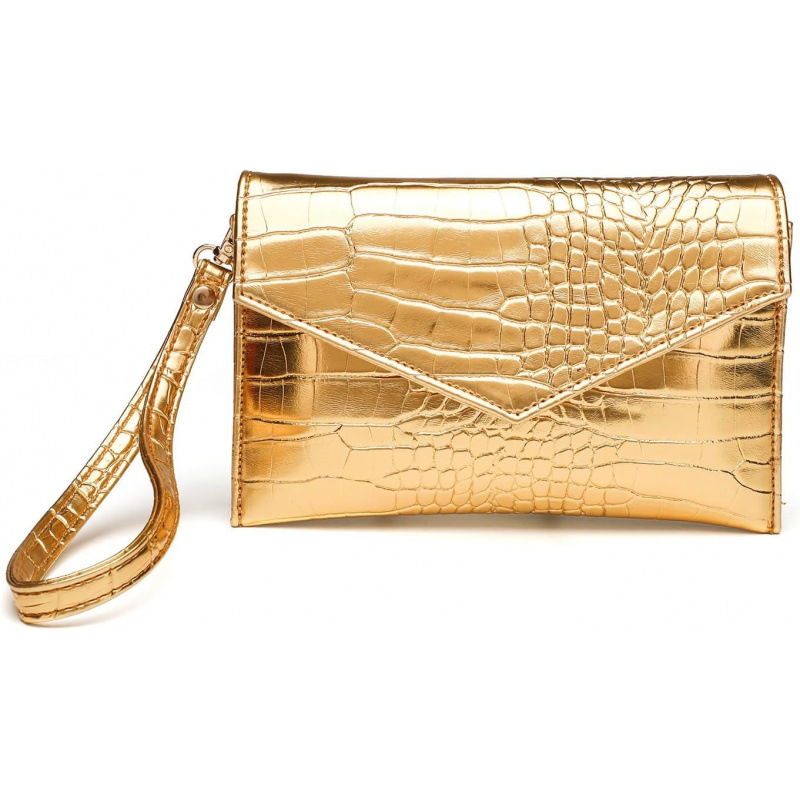 2024 nuevo sobre de mujer bolso de mano bolso de cuero imitación bolso de cena correa de pulsera y cadena