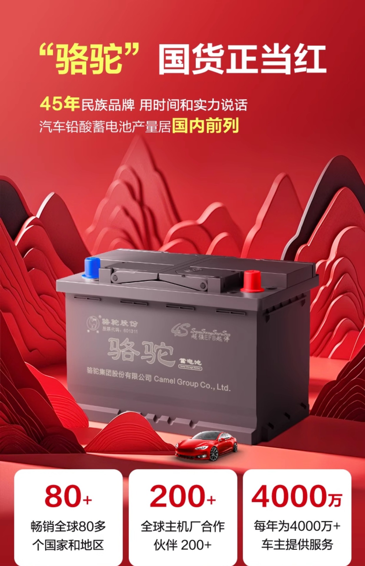 Suitable for Camel Car Battery Efb60 Start-Stop Battery Haval H6 Honda Civic Xrv Accord Bora Lang