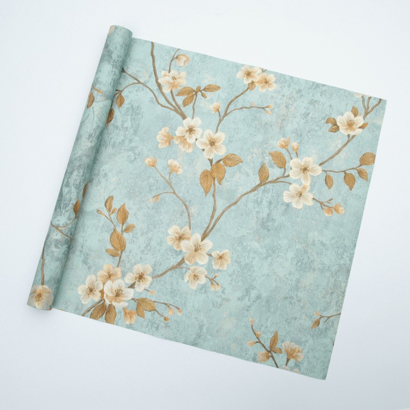 Nuevo papel de arte estampado en caliente con relieve, papel de regalo romántico para ramos de flores, papel Fenghua impermeable de alta gama para empaque de flores