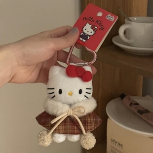 Popular Angel Kt Cat Pendant Doll Ins Girl Bag Stuffed Small Pendant Cute Cartoon Doll Toy